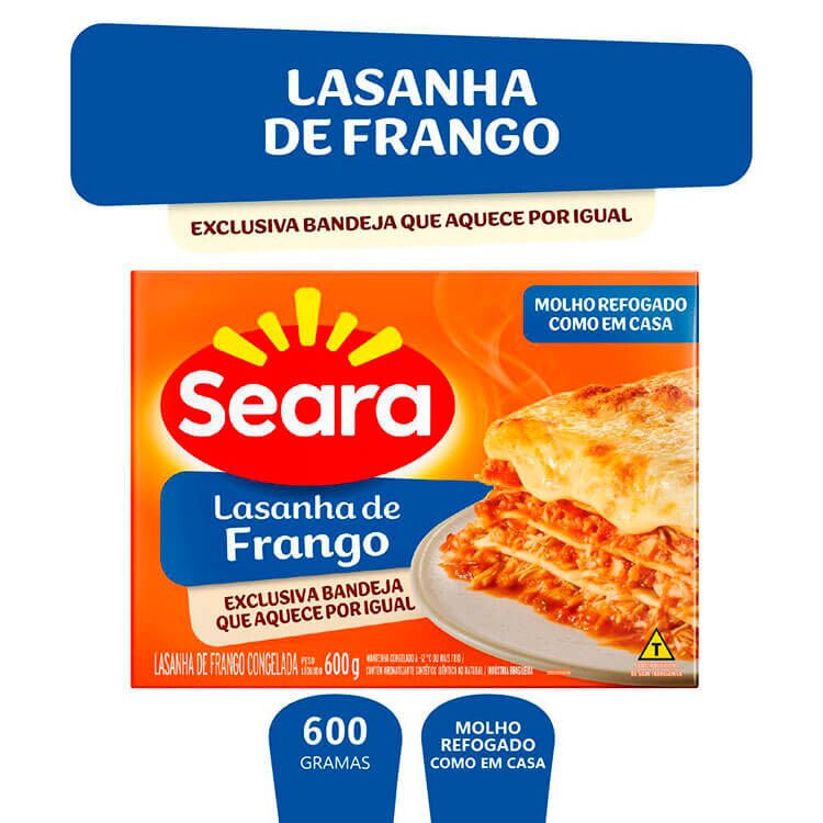 Lasanha de Frango Seara 600g