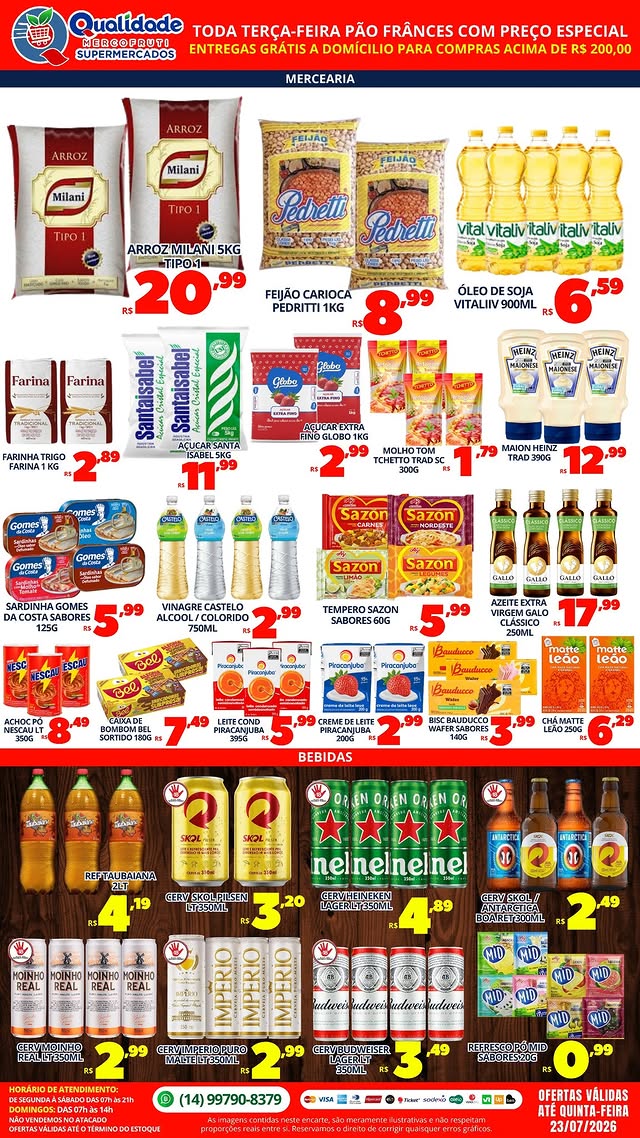 Mercearia e Bebidas — Preços Baixos